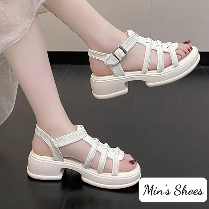 Min's Shoes - S559 Dép Sandal Dây Da Mềm Cao Cấp