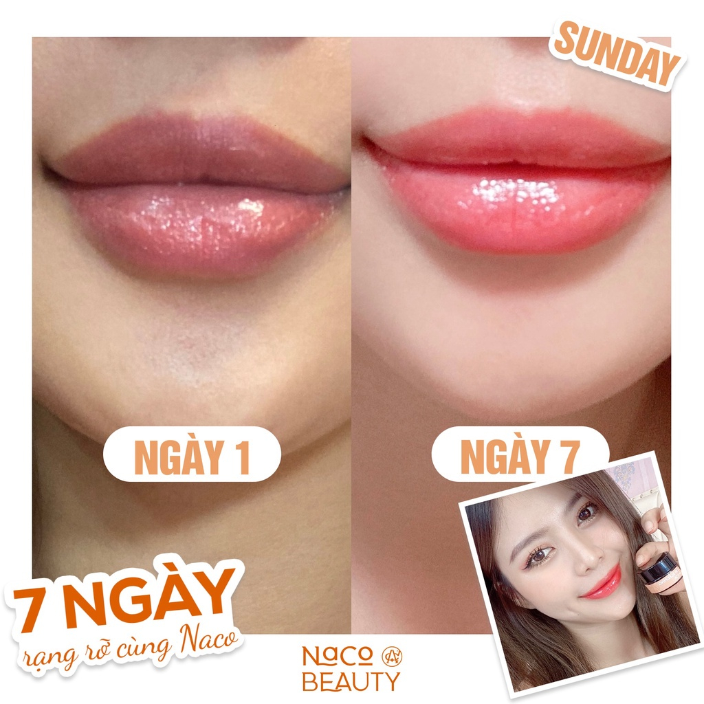 Combo Thanh Lăn Dưỡng Môi và Tẩy Tế Bào Chết NACOBEAUTY Khử Thâm Mắt Môi Dưỡng Hồng Môi Căng Mọng