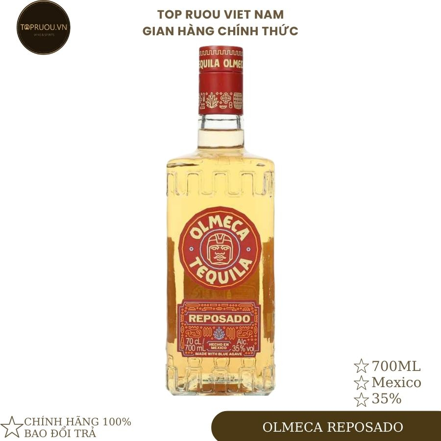 Rượu Tequila TOP RƯỢU - Olmeca Reposado 700ml - hàng thật - giao nhanh