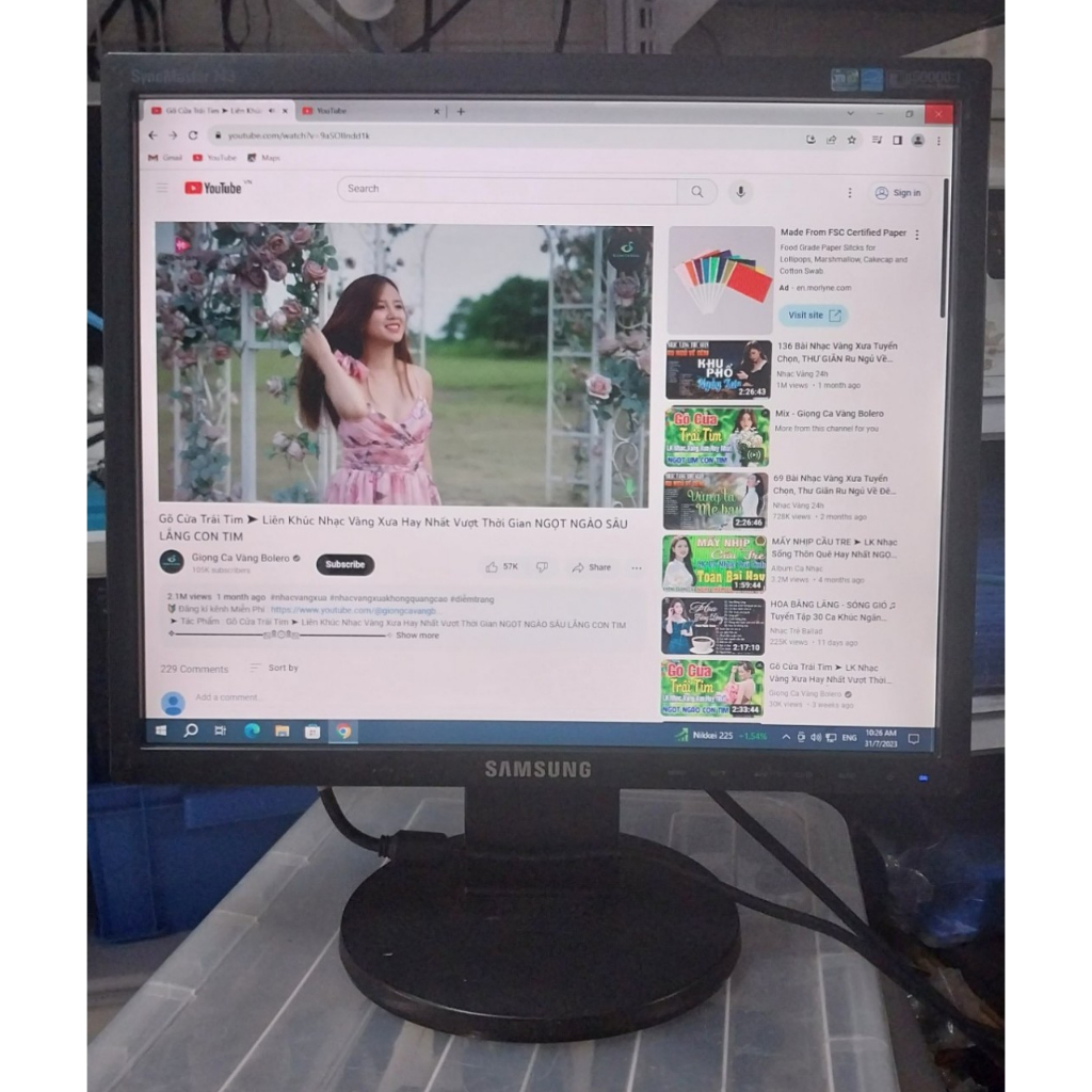 MÀN HÌNH 17in vuông sáng đẹp