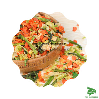 500g Rau sấy giòn bổ sung vitamin cho thỏ, chuột, bọ ú - Thỏ Đan Phượng