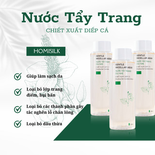 Nước Tẩy Trang- Chiết Xuất Diếp Cá- Sạch Bụi Bẩn, Dầu Thừa - Sạch Lớp Trang Điểm - Homisilk