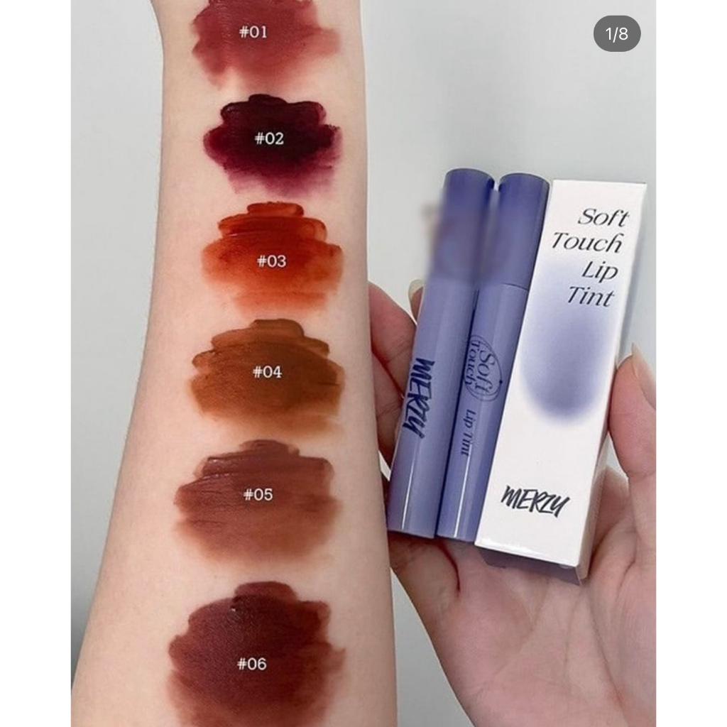 Merzy vỏ tím son kem siêu lì,mịn môi Hàn Quốc