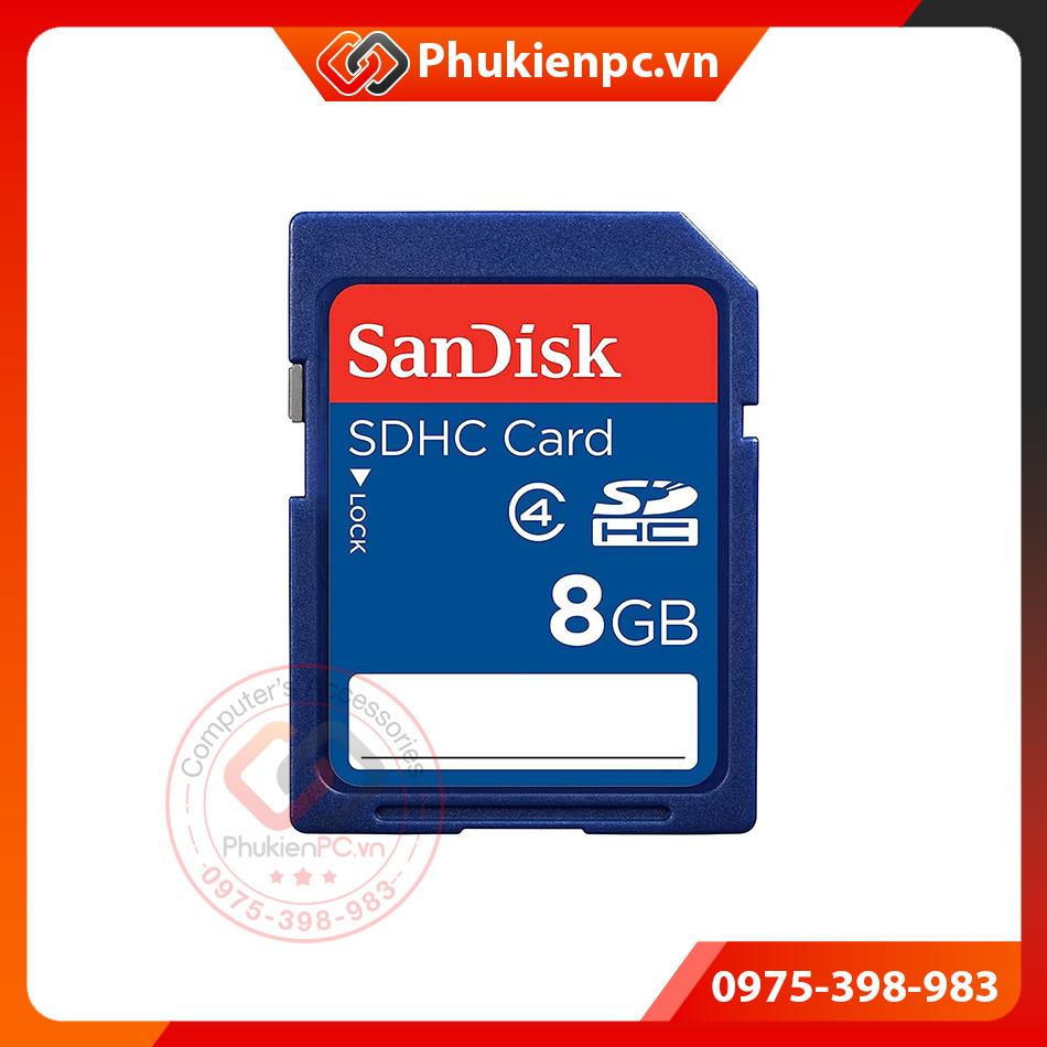 Các loại thẻ nhớ SD dung lượng thấp 512MB 1GB 2GB 4GB 8GB hiệu Transcend Sandisk dùng cho máy công nghiệp máy ảnh Camera
