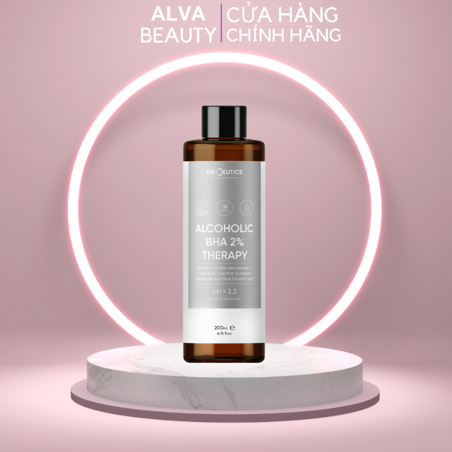 DrCeutics Alcoholic BHA 2% Therapy làm sạch sâu, tẩy tế bào chết 200ml - Alva Beauty