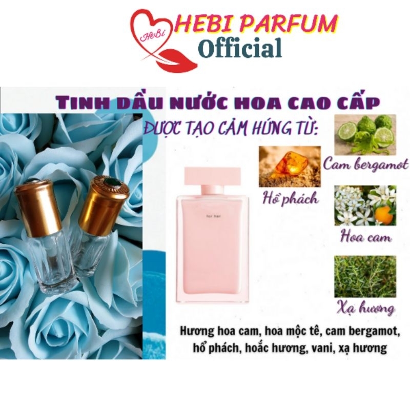 Tinh dầu nước hoa Pháp dạng lăn mini 3ml, 36 mẫu thử cao cấp