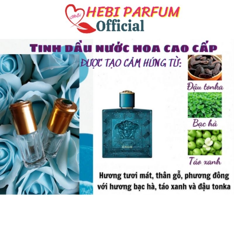 Tinh dầu nước hoa Pháp dạng lăn mini 3ml, 36 mẫu thử cao cấp