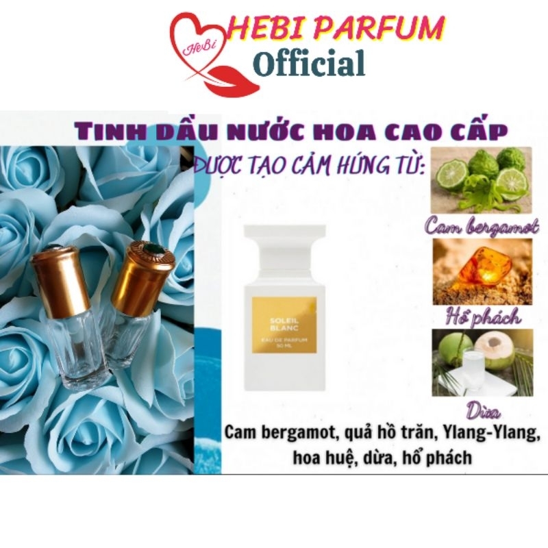 Tinh dầu nước hoa Pháp dạng lăn mini 3ml, 36 mẫu thử cao cấp