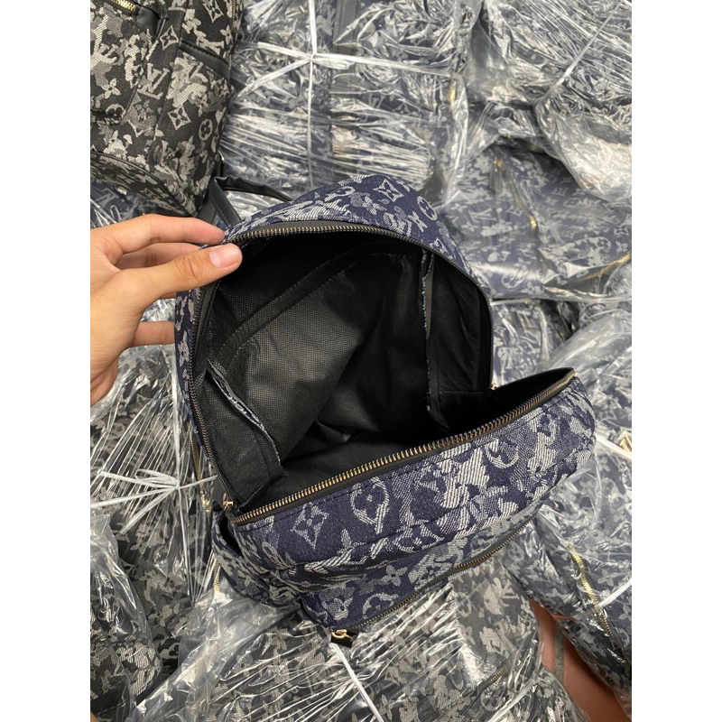 Balo Lv vải dệt cao cấp -  Balo đi học  Lv da nam nữ