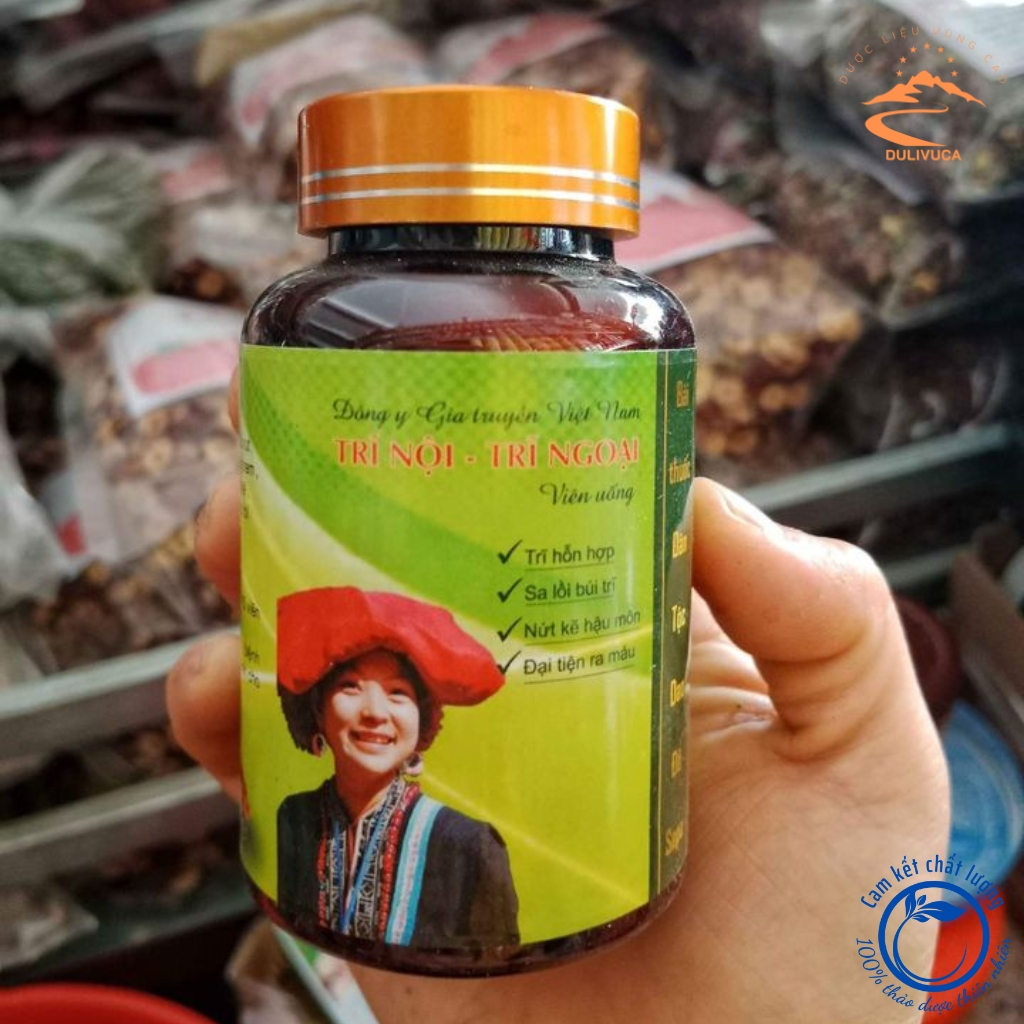 Viên uống trĩ nội trĩ ngoại chính hiệu đông y gia truyền của người dân tộc Dao đỏ Sa Pa an toàn giảm đau rát, co búi trĩ