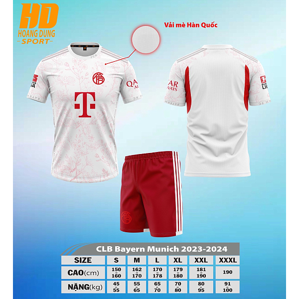 Quần Áo Đá Bóng CLB Bayern Munich Đen Mè Cao Cấp