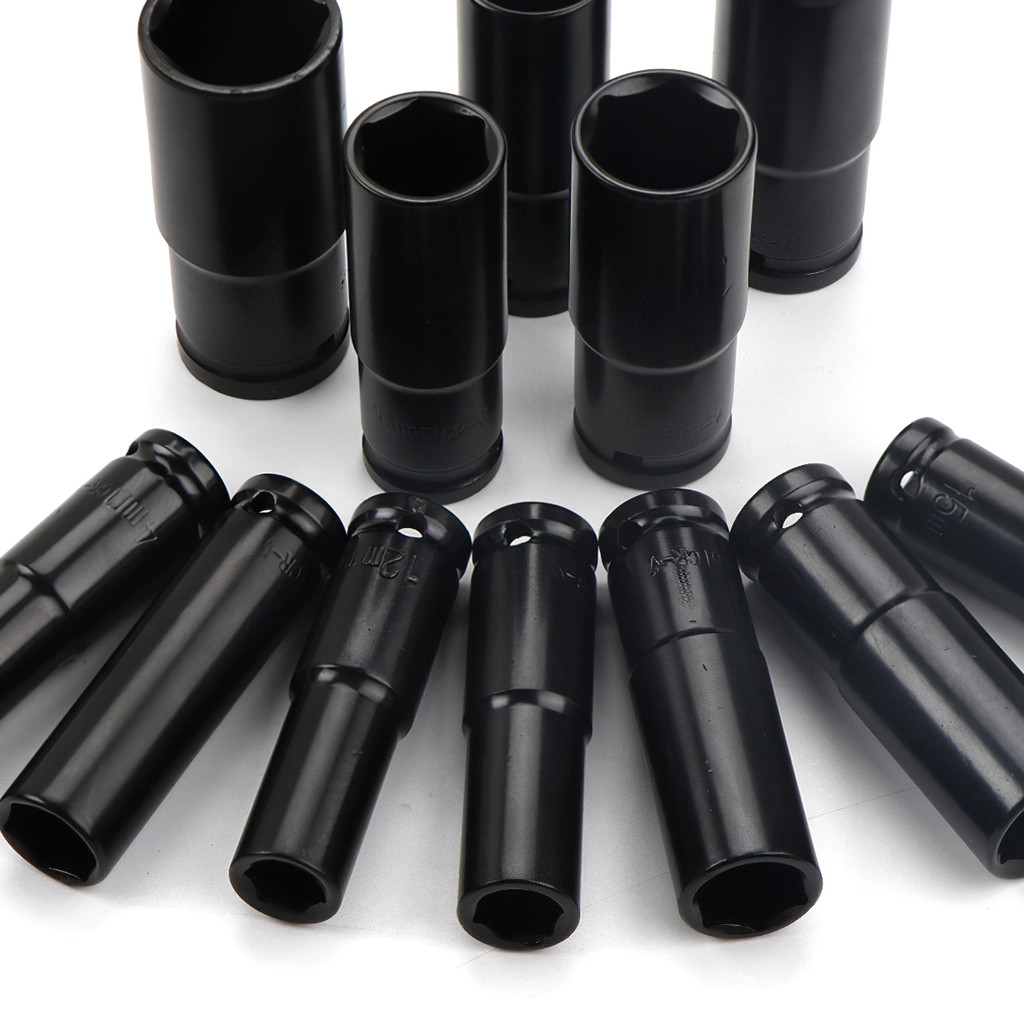 Bộ 10 đầu khẩu, đầu túyt Cao Cấp dùng cho máy siết bulong 1/2 -8-24mm