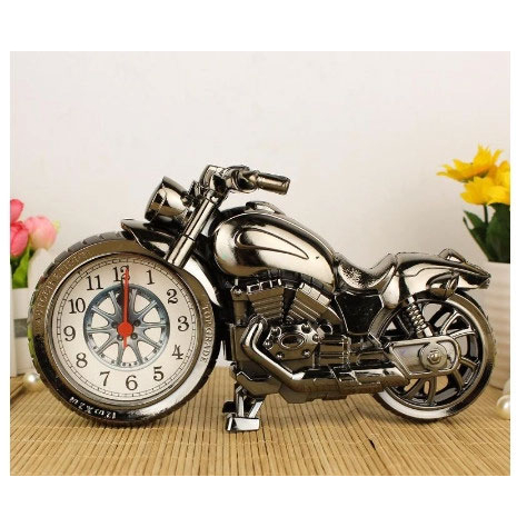Đồng hồ báo thức để bàn hình chiếc xe mô tô siêu ngầu