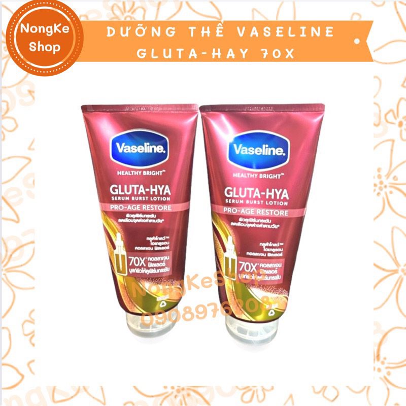 Sữa Dưỡng Thể Trắng Da Vaseline 50X/70X SPF 50 PA++++ Thái Lan