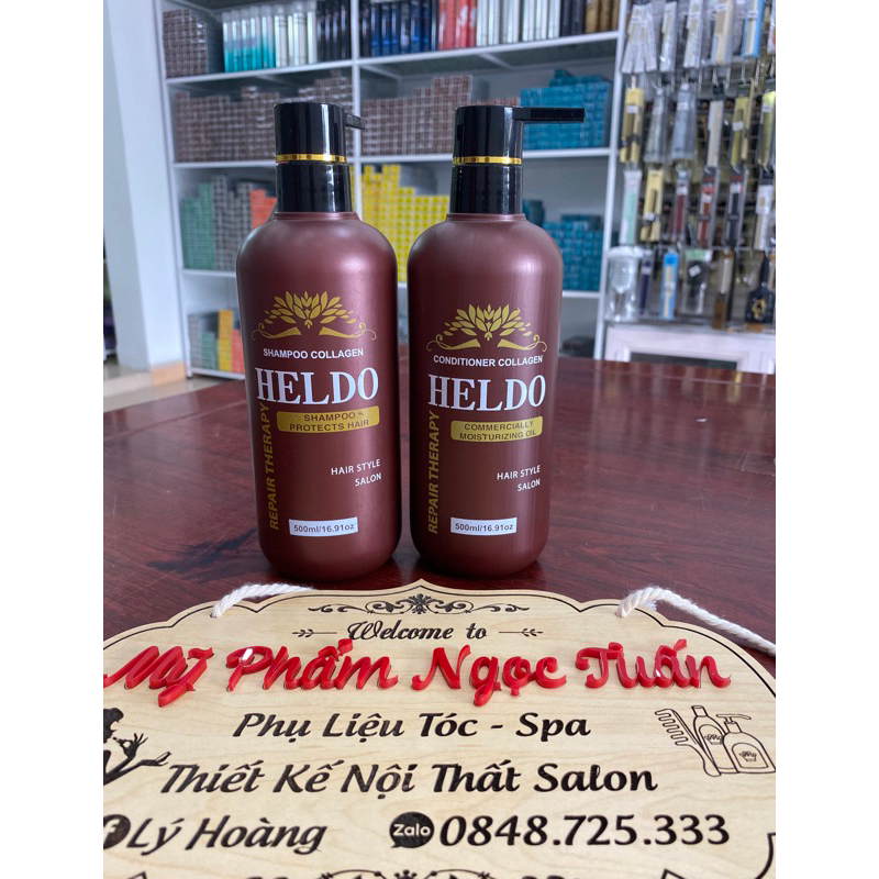 Gội xả heldo collagen