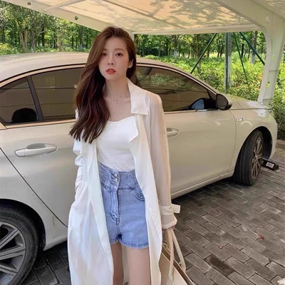 Ảnh thật 5 hình cuối-HC816.Áo khoác sơ mi thời trang mùa hè phong cách sành điệu