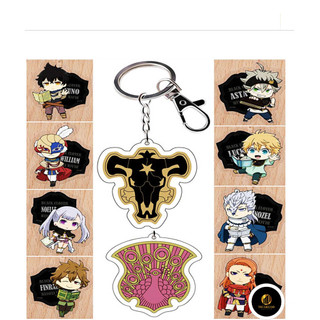 Móc Chìa Khóa Bằng Acrylic Hình Nhân Vật Anime Black Clover Asta Yuno Grinbellor Noell Silva Mimosa Vermilion Quà