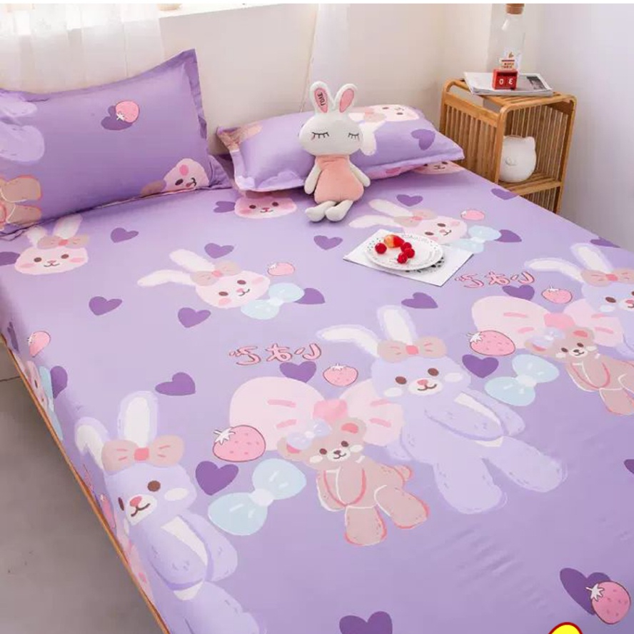 Ga Giường Nệm Cotton Poly M2 M6 M8, Drap Trải Giường Cute  - Miu Home