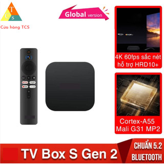 Android tv box s 2nd gen 4k hdr với google assistant remote streaming media player, cortex-a55
