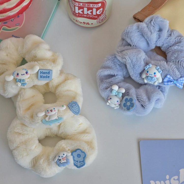 🥟ice🥟Dây Buộc Tóc Acrylic Hình Chú Chó Dễ Thương Cho Nữ