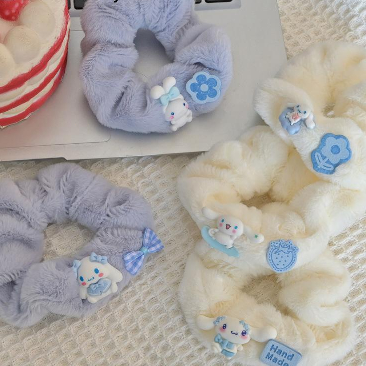 🥟ice🥟Dây Buộc Tóc Acrylic Hình Chú Chó Dễ Thương Cho Nữ