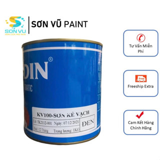  Cadin   Lon 1kg  - Sơn giao thông kẻ vạch phản quang bãi đậu xe tầng hầm nhà kho. Trắng đỏ vàng đen. 