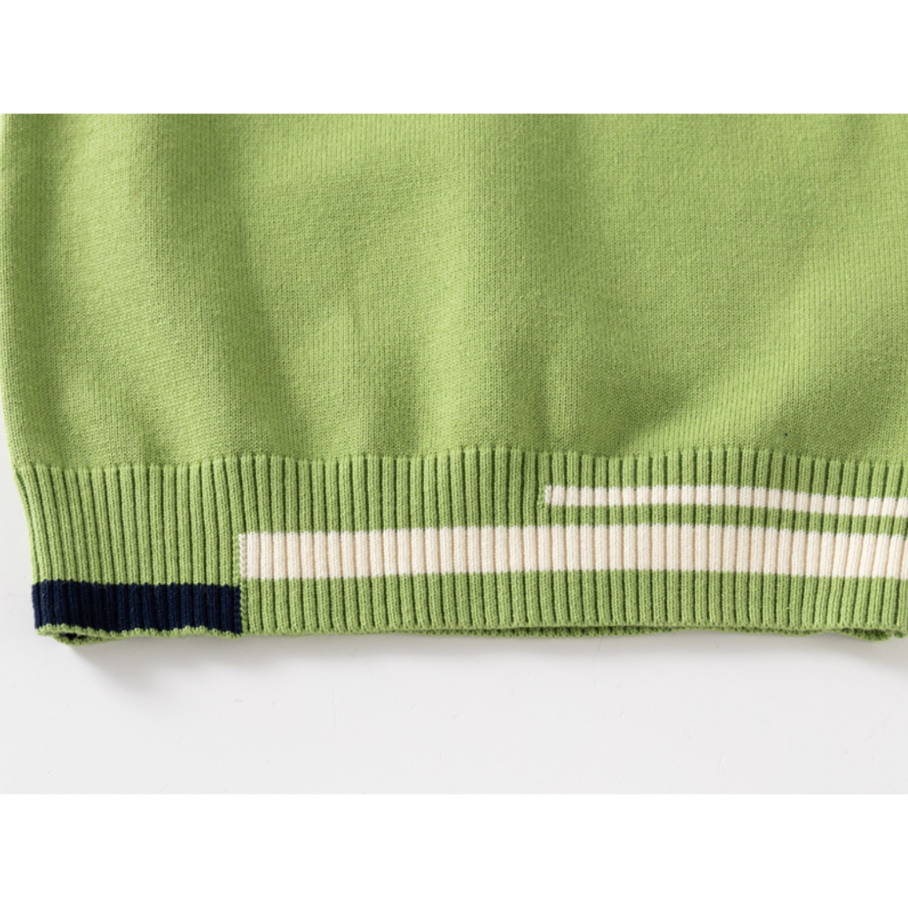 Áo gile len bé trai WAPYPY áo gile vặn thừng cho bé