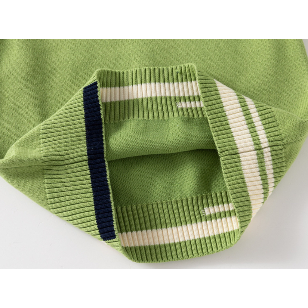 Áo gile len bé trai WAPYPY áo gile vặn thừng cho bé