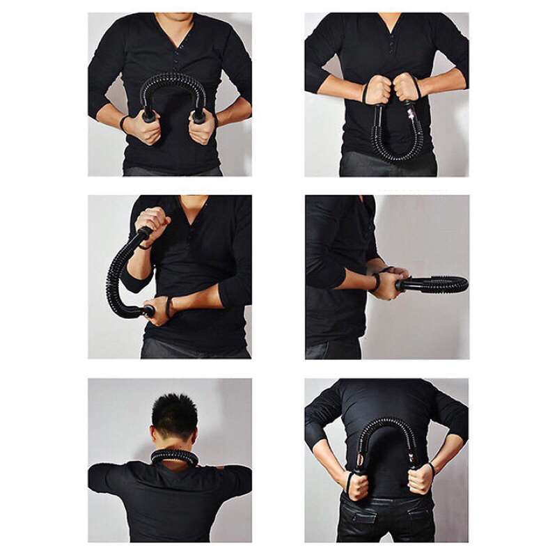 Gậy bẻ tập cơ tay ngực vai thanh lò xo cao cấp lực bẻ 20kg 30kg 40kg 50kg đàn hồi tốt phù hợp luyện tập thể thao tại nhà