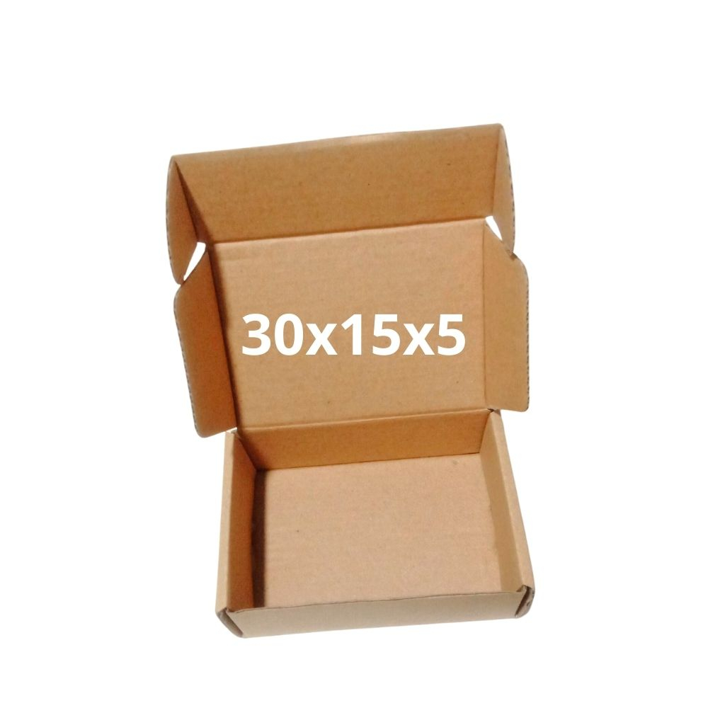 100 hộp carton nấp gài size 30x15x5