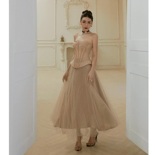 𝐁𝐫𝐢𝐨𝐧𝐚 𝐃𝐫𝐞𝐬𝐬 thiết kế Cup Dress best-seller áo corset chân lưới xòe - TKCC Ashley