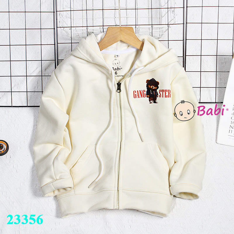 Áo Khoác Da Cá Có Nón In Logo gấu Cá Tính chống nắng và giữ ấm Cho Bé trai và bé gái