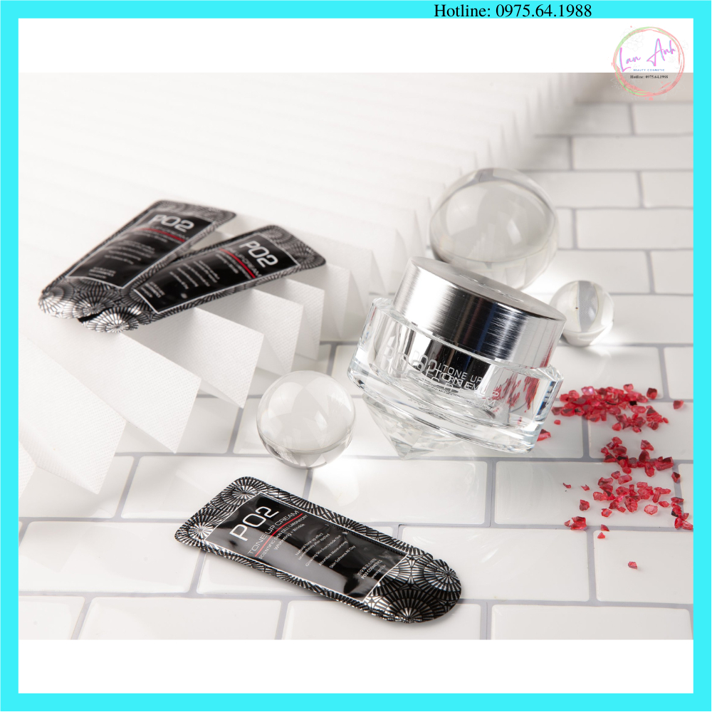 Sample Kem Nâng Tông Dưỡng Trắng Da PO2 Tone Up Cream 3g