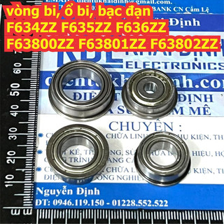 vòng bi ổ bi bạc đạn F634ZZ F635ZZ F636ZZ F63800ZZ F63801ZZ F63802ZZ F634 F635 F636 F63800 F63801 F63802 kde7158