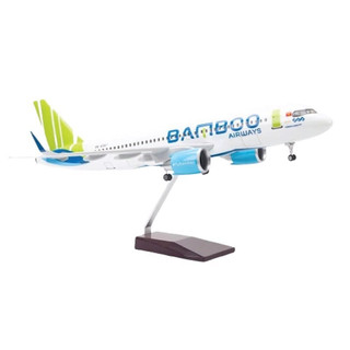 Mô hình máy bay bam.boo airlines air airbus a320 47cm 1:130 có đèn led tự động theo tiếng vỗ tay hoặc chạm mb47004