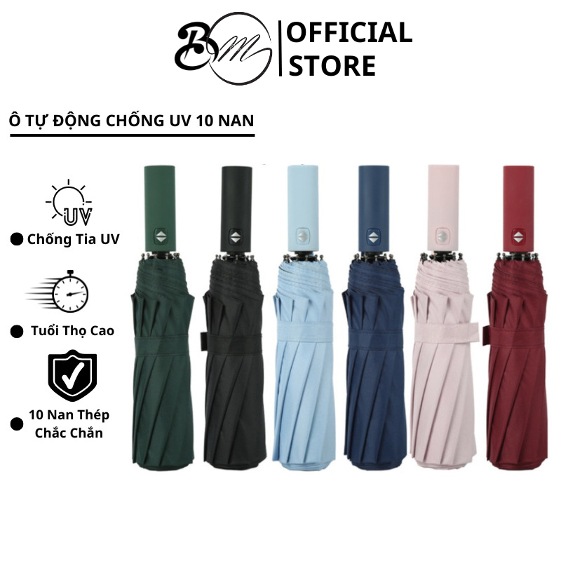 Ô Tự Động Xuất Nhật AJISAI Mẫu Mới Thanh Lịch, Chống Tia UV Mẫu Mới 10 Nan Thép Chắc Khoẻ SP41232143