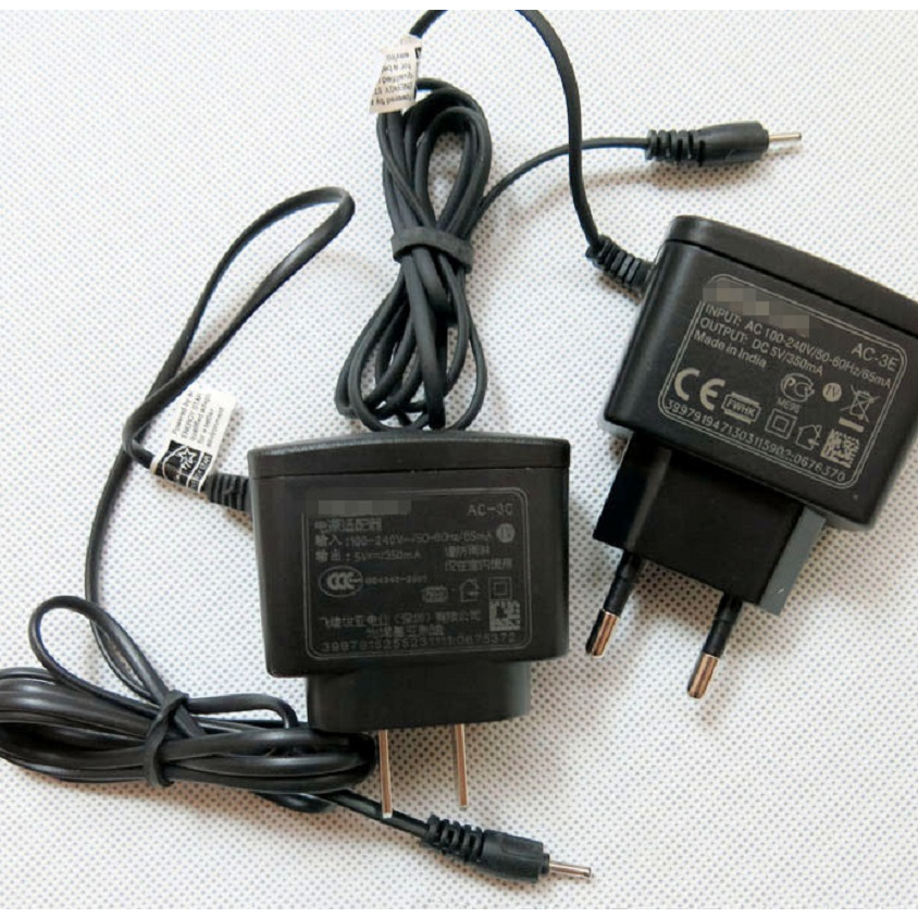 Cục sạc pin điện thoại NOKIA chân kim đầu tròn chui chuôi nhỏ đt NOKIA 1280 105 6300 1200 1202 2700 2730 2690 E72 C2 N95