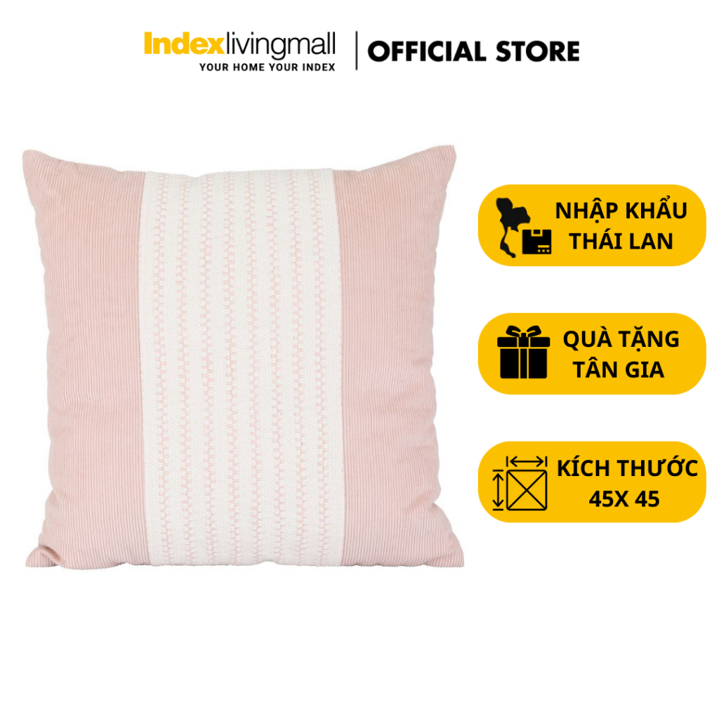 Gối Tựa Lưng Trang Trí Sofa EUPHO-CORY Kích Thước 45cm x 45cm Nhập Khẩu Từ Thái Lan Index Living Mall