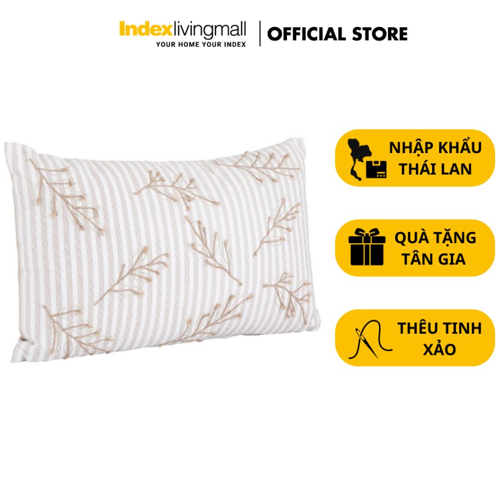 Gối Tựa Lưng Trang Trí Sofa SIMPLY-FLORY Kích Thước 30cm x 50cm Nhập Khẩu Từ Thái Lan Index Living Mall