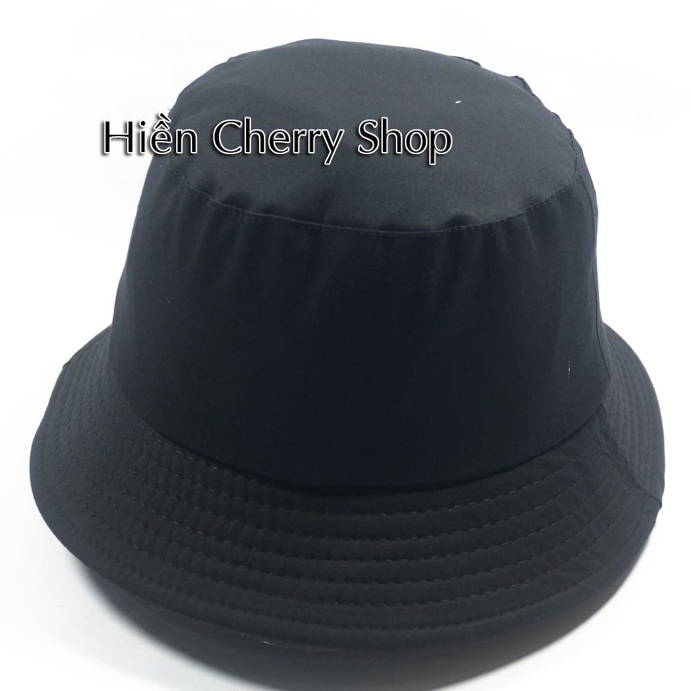 Nón tai bèo, nón bucket vành nhỏ Làm gì để nhiều tiền - Chất liệu vải Cotton thoáng mát.