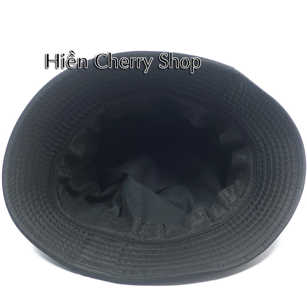 Nón tai bèo, nón bucket vành nhỏ Làm gì để nhiều tiền - Chất liệu vải Cotton thoáng mát.