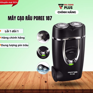 Máy cạo râu, máy cạo râu mini FLYCO Poree PS187 cạo râu lưỡi dao kép tự làm sắc, nhỏ gọn bỏ túi sử dụng pin sạc -PS187