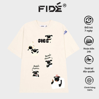 Áo thun FIDE Cừu shaun phông unisex nam nữ form rộng cổ tròn ulzzang SHAUN 12