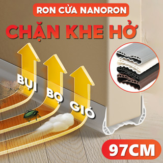 Nẹp chặn cửa thế hệ thứ 4 chặn gió khe cửa NANORON Thanh xốp ron chắn cửa chống ồn, chống thoát hơi điều hòa côn trùng