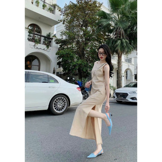 ĐẦM MIDI SÁT NÁCH XẺ HÔNG
