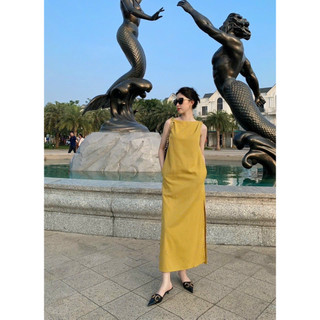 ĐẦM MIDI SÁT NÁCH XẺ HÔNG