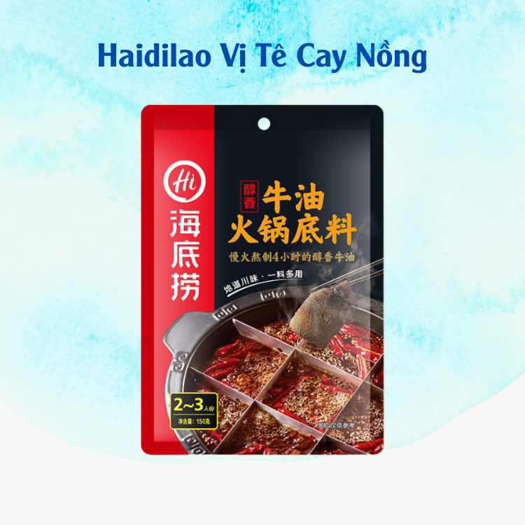 Cốt Lẩu Tứ Xuyên Haidilao - Vị Tê Cay Nồng