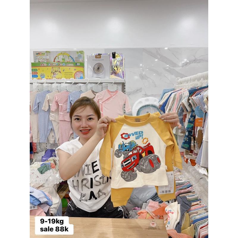 Bộ dài tay cho bé trai bé gái , bộ quần áo thu đông trẻ em