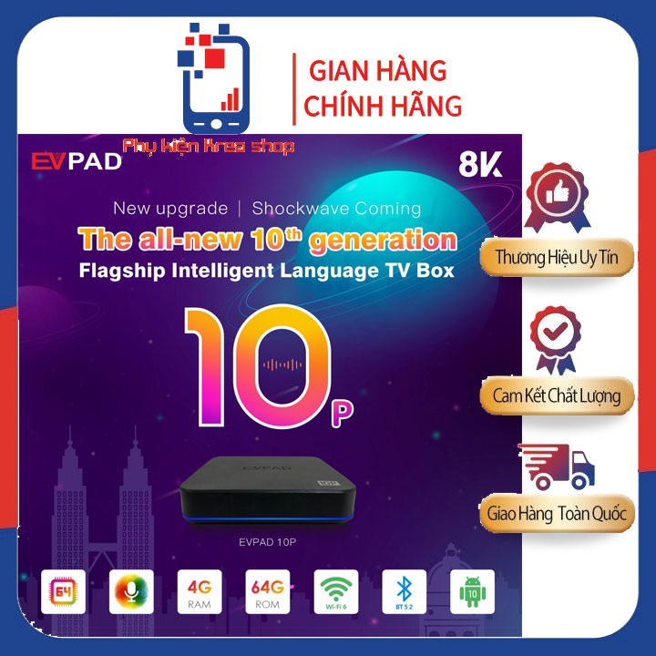 TV Box EVPAD 10P Xem Truyền Hình Quốc Tế Miễn Phí