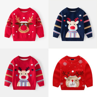   Hàng đẹp có Video  Áo len Noel Giáng sinh cho bé trai bé gái mặc chơi tết 1-7 tuổi chất dày dặn cực đẹp 